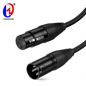 Connecteur XLR mâle/femelle 3 broches LIANZHAN NC3FX-B <span class=keywords><strong>NC3MX</strong></span>-B, placage nickel, verrouillage à loquet pour extrémité de câble de microphone - Product Image 5