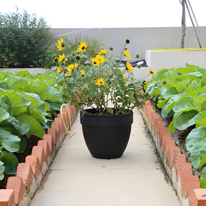 <span class=keywords><strong>Vaso</strong></span> da Giardino per Esterni in Plastica Riciclata PP Fioriera Rotonda Vasi per Piante - Product Image 2