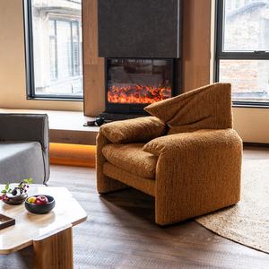 <span class=keywords><strong>Divano</strong></span> Pieghevole Malaren in Stile Retrò per Soggiorno, Poltrona Imbottita in Tessuto a Un Posto - Product Image 1