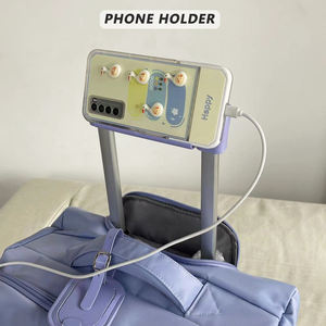 Valise de Luxe Légère en Nylon à Double Fermeture Éclair, Bagage de Voyage <span class=keywords><strong>Trolley</strong></span> Imperméable en Tissu à 4 Roulettes Pivotantes, Sac Décontracté pour Femme - Product Image 5