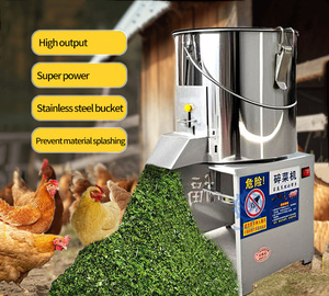 <b>Electric</b> Vegetable Cutter for Poultry Feeding Stainless Steel Bucket High Output <b>Shredder</b> for Chickens Ducks Geese Small Farms - Product Image 1