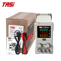 Fuente de Alimentación de Laboratorio TASI TDA3010 30V 10A CC, Regulador de Voltaje Estabilizador con Voltaje de Entrada de 110V