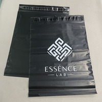 Sacs d'expédition noirs personnalisés en gros pour courrier express, enveloppes d'emballage, sacs polymailers pour envoi postal