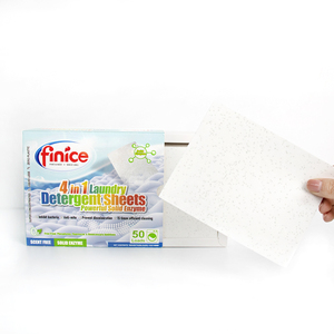 Feuilles <span class=keywords><strong>de</strong></span> lessive solides jetables Finice avec <span class=keywords><strong>extrait</strong></span> <span class=keywords><strong>de</strong></span> plantes pour les vêtements - Super concentrées et douces - Product Image 2