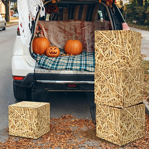 Rice Straw Themed Printed Props-Haystack Paper <b>Box</b> Best-Selling Western Cowboy <b>Party</b> Decoration Photo Prop <b>Box</b> - Product Image 5