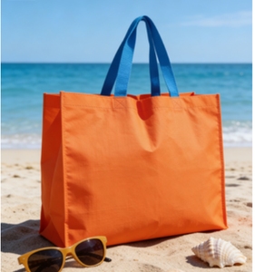 250 pièces/paquet, 13,8x9,8x3,9 pouces, sac de shopping promotionnel durable réutilisable en tissu non tissé laminé, grande taille, poignées épaisses - Product Image 5