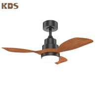 Ventilateur de plafond moderne avec éclairage LED, 36 pouces, réversible, moteur BLDC, avec télécommande