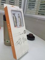 Cable de Carga Rápida 4 en 1 de Nailon Trenzado 5A 100W para Teléfono Móvil, Cable de Datos USB