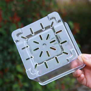 Pot spécial Phalaenopsis P141 pour usage domestique, <span class=keywords><strong>bassin</strong></span> carré transparent, pot <span class=keywords><strong>de</strong></span> plantation en plastique haute transparence - Product Image 4