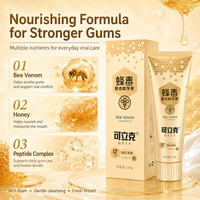 Dentifrice en gros à marque privée, saveur menthe naturelle, haleine fraîche 12 heures, 105g, composé de peptides au venin d'abeille, pour usage domestique