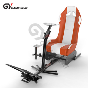 Gy029 Bán Buôn Gấp Khung Đơn Giản Racing Seat VR Xe Lái Xe Đua Mô Phỏng Trò Chơi Video Racing Simulator Ghế - Product Image 4