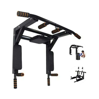 Chaoran Power Tower Wall Mounted Heavy Duty Steel Chin Bar Peralatan Fitness Gym Rumahan dengan Beban 10kg untuk Latihan Seluruh Tubuh