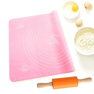 Hot Sales Kitchen Accessories Set Baking Silicone Mat and Wood <b>Rolling</b> Pin Baking Sets - Product Image 2