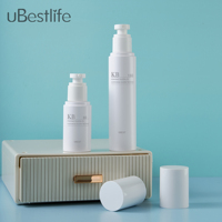 Conteneur sans air en plastique personnalisé KB 80/100/120/150 ml pour cosmétiques et soins de la peau, avec pompe pulvérisatrice pour crème et tonique faciale
