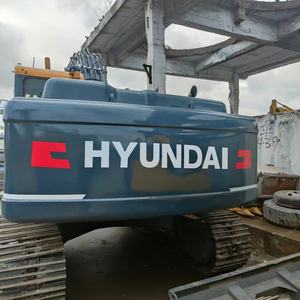 Excavadora de cadenas Hyundai 225 usada importada de Corea, modelo 2022, motor diésel Cummins, 25 toneladas, con motor, engranajes, rodamientos y bomba en stock. - Product Image 4