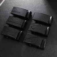 Boucle de ceinture automatique pour homme, motif crocodile, boucle à cliquet coulissante, boucle de remplacement en métal, largeur 35 mm, sangle de ceinture, attache de ceinture
