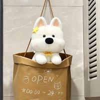 Vente directe d'usine, prix bas, peluche de chiot Westie bleu marine douce, jouet en peluche rond et dodu, cadeau d'anniversaire pour enfants, poupée de chien