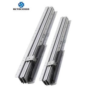 Glissière de tiroir à amortisseur pour escalier, capacité 120 kg, acier robuste, rail à trois sections - Product Image 4