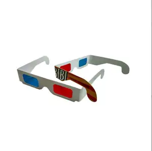 판촉 용지 Anaglyph 3D 안경지 3D 안경 영화 비디오에 대한 Anaglype보기