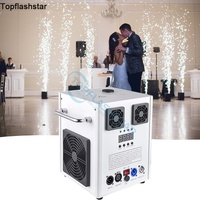 Machine à étincelles froides électroniques en aluminium, 3 vitesses réglables, machine à étincelles DMX, 4 pièces avec étui pour mariage, spectacle sur scène, bar, club