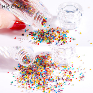 Nouveau Luxueux Micro-strass 3D 1,1 mm pour Nail Art, 3000 pièces, Non-thermocollant, Fond Transparent, en Cristal de Verre, Bouteille Elf - Product Image 2
