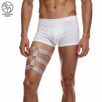 JINZHU Harnais évidé pour homme avec anneau de jambe, accessoires intimes masculins exotiques, sexy et érotiques