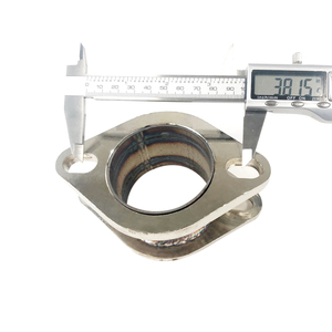 Adaptateur en acier à bride <span class=keywords><strong>2</strong></span>,5 pouces à <span class=keywords><strong>2</strong></span> boulons, connecteur métallique robuste pour les connexions de systèmes automobiles - Product Image 1
