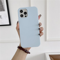 Coque de téléphone antichoc à couverture complète Protecteur de téléphone en silicone souple de couleur personnalisée pour iPhone 11 12 13 14 15 16 Pro max plus
