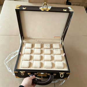 Factory Direct Brand <b>Watch</b> Storage Box & <b>Cases</b> For Man , Custom Logo Luxury 16 Slots <b>Watch</b> Organizer for Famous Brand <b>Watches</b> - Product Image 3