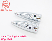 SXY pêche D98 545g 19OZ cuivre tête appât métal pêche à la traîne leurre bricolage Jet tête leurre grand jeu leurre peut installer poulpe jupe