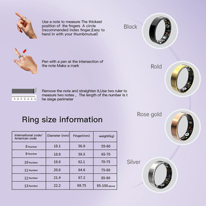 Anillos de Acero Inoxidable RC20 de <span class=keywords><strong>8</strong></span> mm de Ancho, Anillo Inteligente para el Cuidado de la Salud, Monitor de Sueño, Frecuencia Cardíaca y Presión Arterial, Anillo de Moda para el Dedo - Product Image 5