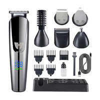 Tondeuse électrique intelligente multifonctionnelle entièrement automatique pour coupes de cheveux, rasages et coupes plates, rechargeable pour usage domestique