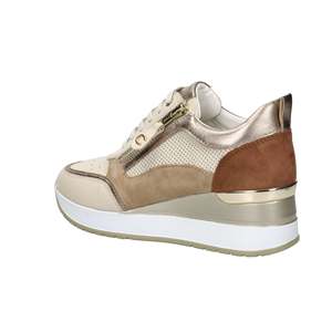 Sneakers Morbide da Donna Cinzia in Pelle Beige IV2523289, Scarpe di Tela alla Moda - Product Image 1