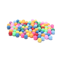 Balle de ping-pong colorée de décoration bon marché en plastique personnalisé votre propre logo