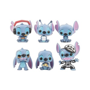 6 unids/set dibujos animados puntadas esqueleto vinilo muñeca figuras de acción juguetes colección modelo ornamento - Product Image 1
