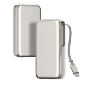 Batterie externe à charge rapide 22,5 W haute capacité (30000 mAh, 20000 mAh, 10000 mAh) avec câble rétractable – Offre Spéciale - Product Image 2