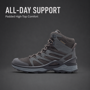 Men Outdoor Tactical Trekking Boots <b>Waterproof</b> Membrane Liner Wear Resistant Rubber Outsole Lightweight Training Footwear - Product Image 1