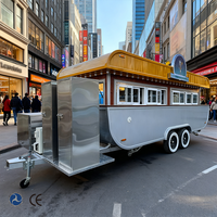Remorque mobile de restauration rapide pour hot-dogs et glaces de 4,8 m, idéale pour les snacks et les restaurants de restauration rapide