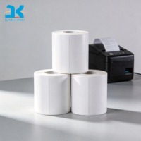 Etiqueta Térmica Directa Personalizada / Rollo de Etiquetas de Código de Barras para Etiquetas de Envío, Adhesivo Impermeable, Resistente a los Arañazos