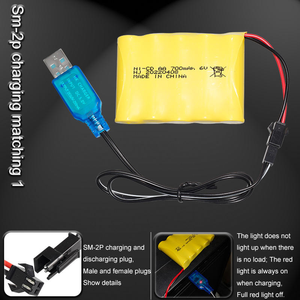 Envío rápido 5S1P Ni-Cd AA 6,0 V 700mAh batería recargable <span class=keywords><strong>6V</strong></span> <span class=keywords><strong>Nicd</strong></span> para juguetes RC y herramientas eléctricas 6,0 V Paquete de batería - Product Image 5