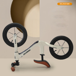 Bicicleta de Equilibrio para Niños YONTO de 12 Pulgadas, Color Blanco Hueso, Unisex, de 3 a 6 Años, Diseño sin Pedales - Product Image 1