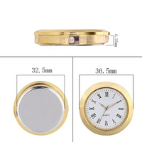 Insert de montre circulaire à utiliser avec une insertion d'ajustement Montre en métal Mini Insert d'horloge