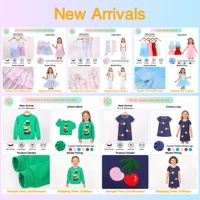 Ensemble de maillots de bain pour filles KR Girls, légers, 5 pièces, imprimés personnalisés, pour la plage, les vacances, les fêtes à la piscine, UPF 50+, pour enfants
