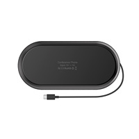 Altavoz para Conferencias USB 360 °   Sistema de Micrófono y Altavoz de Escritorio con Captación de Voz para Oficina en Casa y Reuniones en Línea con PC/Laptop