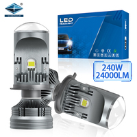 Projecteur de phare LED H4 240W 24000LM 6000K Température de couleur Universel Facile à installer AC 12V Camion Moto Voiture