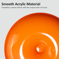 Acrylique haute lumière décoration intérieure câble alimentation coloré veilleuse abat-jour e27 ampoules 3 couleurs changeantes gradation