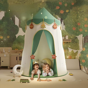 เต็นท์ปราสาทเจ้าหญิงขนาดใหญ่สำหรับเด็ก พร้อมสระบอล สนามเด็กเล่น และที่นอนสำหรับนอนหลับ ของขวัญคริสต์มาสแบบพกพาสำหรับใช้ในร่ม - Product Image 1