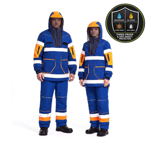 Chaqueta de Seguridad Protectora Reflectante de Alta Visibilidad, Anti Mosquitos e Insectos, con Velo de Malla, para Trabajo Forestal y Ambiental - Product Image 1