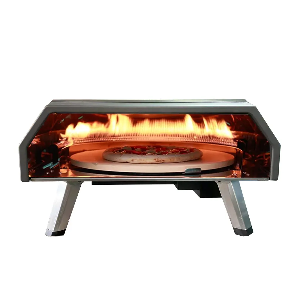 Fabrikant Prijs 16 Inch Draagbare Gas Pizza Oven Tafelblad Bbq Grills Voor Gebruik Buitenshuis Te Koop