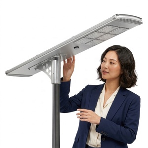 Lámpara Solar Integrada para Exteriores <span class=keywords><strong>de</strong></span> 120W, Todo en Uno, IP65 Impermeable, Panel Solar Monocristalino LED, Batería LiFePO4 - Product Image 2